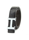 Ремень Hermes H3201 Black Crocodile