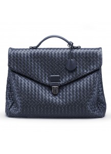 ПОРТФЕЛЬ BOTTEGA VENETA INTRECCIATO VN BRIEFCASE DARK BLUE